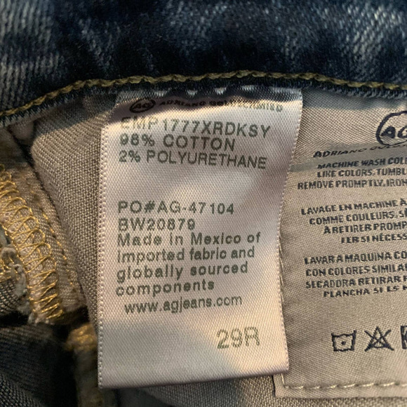 Adriano Goldschmied Jeans Womens 29R Blue The Farrah High Rise Skinny Jeans - Picture 9 of 10